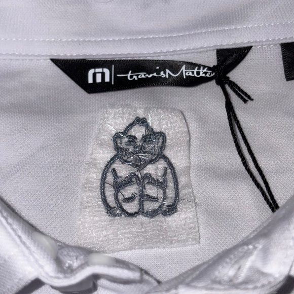 Travis Mathew Coastal Chest Stripe Polo Size Medium White New w/ Tags - Picture 5 of 16